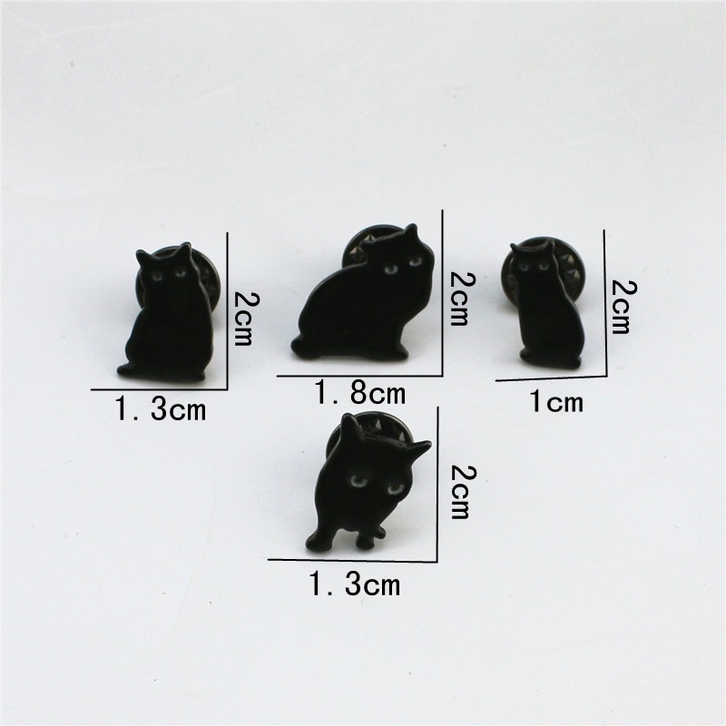 ブローチ プレゼント ビンテージ 黒猫 かわいい デザイン 欧米風