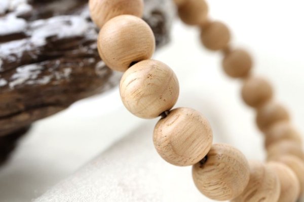 パワーズウッド】ブレス 文殊樫 〈奈良県生駒山〉 約10mm 繁栄