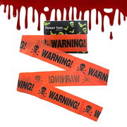 ハロウィン WARNING テープ 警告 立入禁止 オレンジ 立ち入り禁止 ステッカー 危険 防止 バリケード