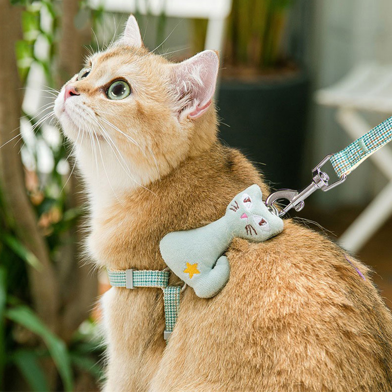 ペット牽引ロープ  牽引ロープ  ねこひも  外出  けん引ロープ  ネコ専用ロープ  猫のひもを散歩