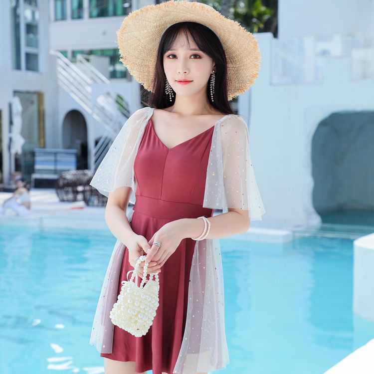 体型カバー ワンピース 水着 ビーチ プール 海 リゾート 水陸両用 韓国ファッション レディース 夏 Www Watsons Biz Id