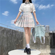 一目惚れしやすい  シャツ スリム 新品 JKユニフォーム セット ミニスカート 人形の襟 快適である