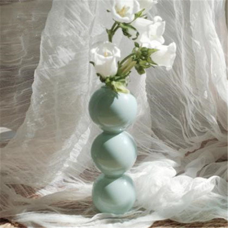 大人気 シンプル ダイニングテーブル セラミック ドライフラワー 花瓶 オーナメント 装飾 ホーム