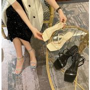 オシャレの幅が広がる♪ 速攻美脚  夏 韓国スタイル 学生 ハイヒール サンダル 靴 レディース
