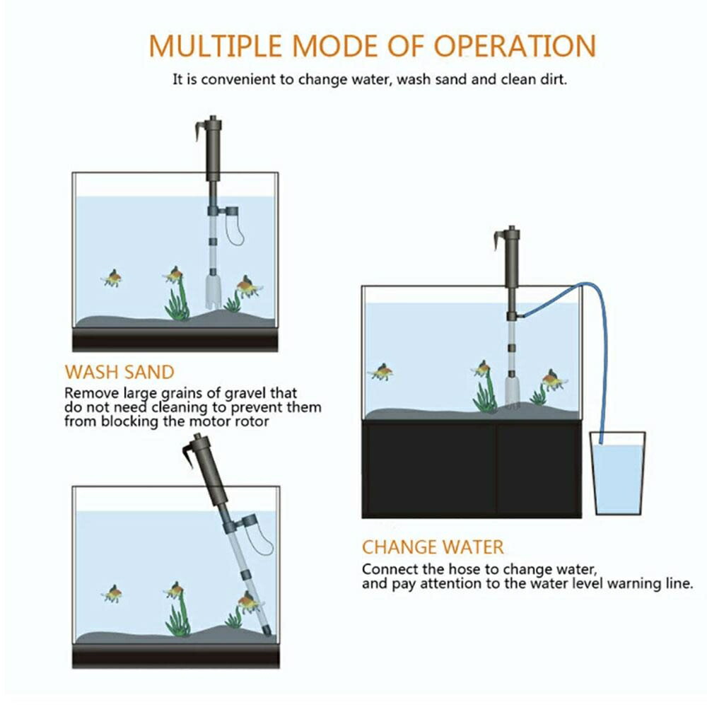 水槽 用 水替えポンプ セット 電動 水槽掃除 フィルター アク AiO