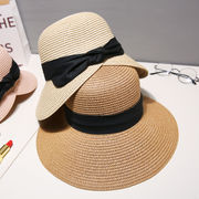 麦わら帽子　バスケットハット　帽子　日焼け防止　紫外線対策　春夏　日よけ帽子　uvカット