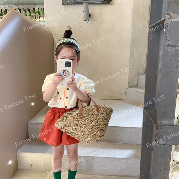 子供服　セットアップ　半袖＋パンツ　半袖　夏着　韓国風　ベビー服　キッズ服　