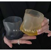 ins   カップ  インテリア ガラスカップ 磨砂 グラス コップ ウォーターカップ 屋外 事務室  撮影道具3色