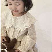新作 子供服 韓国風子供服   可愛い  tシャツ  シャツ   人形の襟  レース  トップス  キッズ服