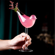 華やかな印象に 韓国ファッション クリエイティブ 鳥 ガラス ワイングラス カップ 個性 トレンド
