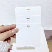 アクセサリー展示用カード　ネックレス展示カード　スマイル　プレスレット用　紙タグ　韓国風　8*8cm