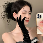 レディースヘアクリップ　髪留め　ヘア飾り　羽付き　お洒落　ヘアアクセサリー　韓国風