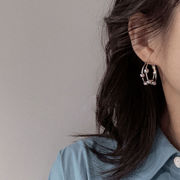S925ポスト　レディースピアス　アクセサリー　耳飾り　高級感　韓国ファッション　お洒落