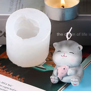 Gum paste キャンドル 素材レート 石膏粘土 モールド 手作りゴム型 UVレジン アロマ 可愛い猫