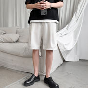 夏 薄い 無地 ショートパンツ カジュアルパンツ メンズ トレンド ゆったりする