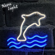 LED ネオンサイン イルカ 海豚 USB電源 ネオンライト ネオン管 インテリア ライト 間接照明