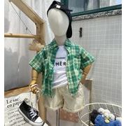 【2点セット】2022春夏新作 子供服  ベビー服  アパレル 半袖  シャツ+タンクトップ  男の子