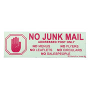 GLOW SIGN / NO JUNK MAIL