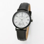正規品 SalvatoreMarra 腕時計 サルバトーレマーラ  SM21110-BKGY 日常生活防水 日付表示 レザーベルト