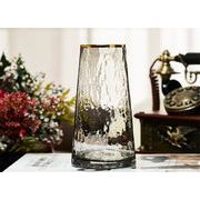 格好いい INSスタイル 水の文化 フラワーアレンジメントしいハンマーパターン ガラス 花瓶 シンプル