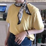 春夏スカーフ　ビンテージ　植物　デザイン　韓国ファッション　100x9cm