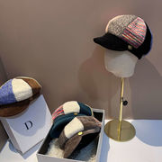 帽子　キャスケット　デザイン　コールテン　レディース　ファッション　韓国風　オシャレ