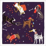グリーティングカード クリスマス「クリスマスを待つ犬たち」メッセージカード