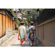 ポストカード カラー写真 日本風景シリーズ「祇園 舞妓」観光地 名所 メッセージカード