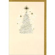 グリーティングカード クリスマス「輝くクリスマスツリー」メッセージカード