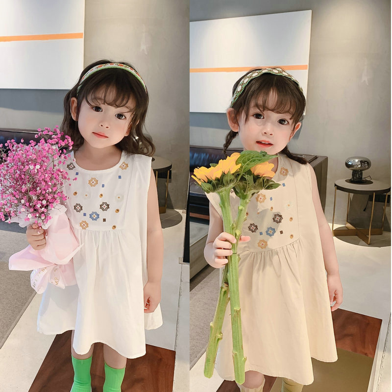 【2022春夏新作】 子供服 ベビー服 半袖 キッズワンピース 2色 女の子 100-130cm 可愛い 韓国風子供服