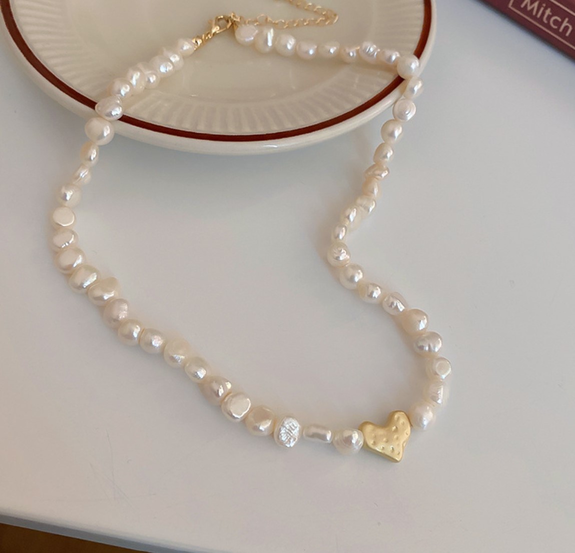 最終値下げ handmade ラリマー 淡水パール ハート ネックレス ① 淡水パールハートネックレス | 卸売・ 問屋・仕入れの専門サイト