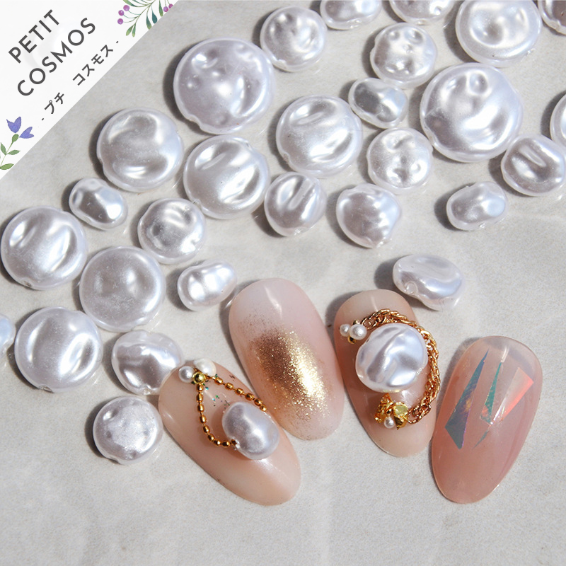 樹脂パール 真珠 ネイルパーツ ネイル用品 ネイルストーン デコパーツ DIY素材 韓国風