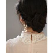 アクセサリー　ヘアアクセサリー 簪レディース　かんざし　復古風　髪飾り  真珠  木製