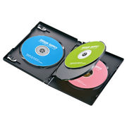 サンワサプライ DVDトールケース(4枚収納・3枚セット・ブラック) DVD-TN4-03