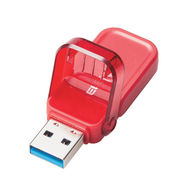 エレコム USBメモリー/USB3.1(Gen1)対応/フリップキャップ式/32GB/レッ