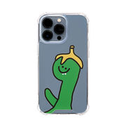 168cm ハイブリッドクリアケース for iPhone 13 Pro Green Ol