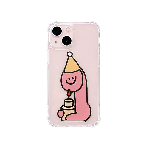 168cm ハイブリッドクリアケース for iPhone 13 mini Pink Ol