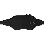 MEDIK USB充電温熱ベルト 冷え性対策 ネコ型ウォーマー 極薄タイプ ブラック MC