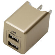 【5個セット】BAUT PREMIUM USB2ポートAC3.4A GD BAC2U34G