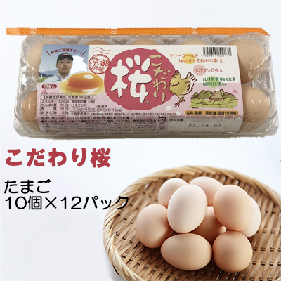 ☆○ こだわり桜 10個×12パック 卵 玉子 たまご タマゴ 41004 京都の 