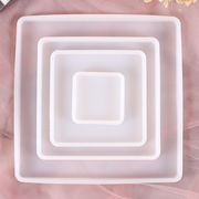 ハンドメイド ゴム型 アクセパーツ 断熱パッド シリコンモールド 石膏粘土 コースター UVレジン 四角形