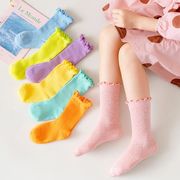 ファッション小物 韓国風 子供ソックス 靴下 フリル 8colors 可愛い フットカバー