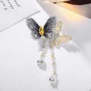 蝶のブローチ、蝶の飾り、クリエイティブジュエリー、韓国ファッション、ピン