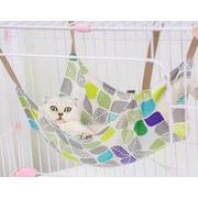 春夏新作 猫ハンモック 吊りベッド 巣マットクッションコットン、ケージに簡単に取り付け可能