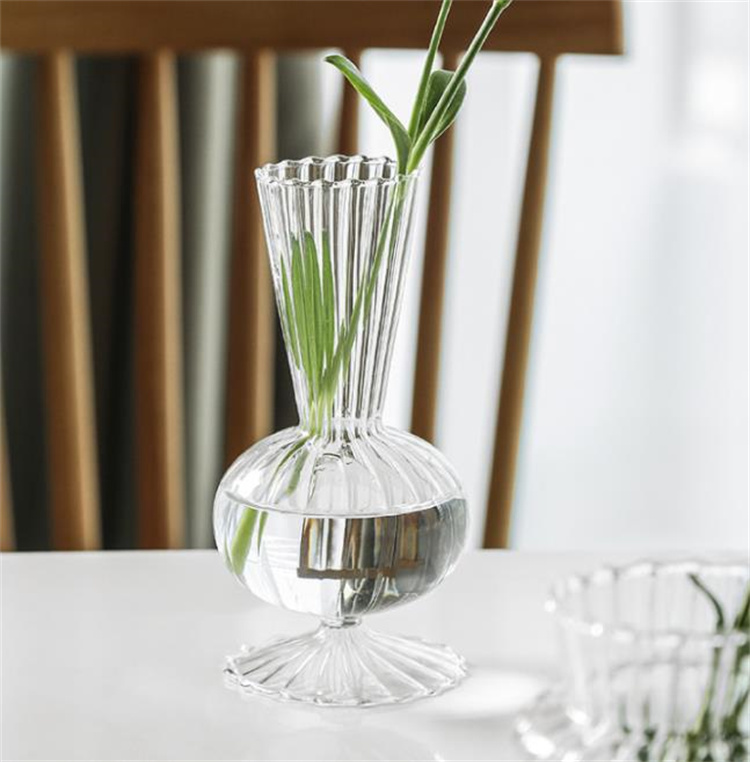 水耕栽培 花瓶 家庭用 クリア アクセサリー リビングルーム ガラス フラワーアレンジメント 小さい新鮮な