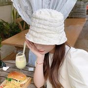バケットハット　ポップコーン　帽子　春夏　デザイン　レディース　韓国ファッション　オシャレ