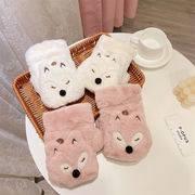 手袋　韓国ファッション　秋冬　かわいい　狐　レディース　デザイン　厚手