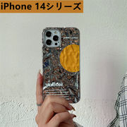 iPhone14 Proケース ins風 シワ付き錫紙携帯ケースiPhone 11/12めっき13 pro