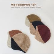 2022秋冬新作 韓国子供服  キッズ帽　可愛い  ハット  v 韓国ファッション  暖かい帽子      5色
