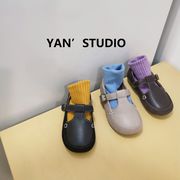 2022秋冬新作  靴  子供靴   レジャー    単靴  韓国風   ファッション   フラット  小さな靴